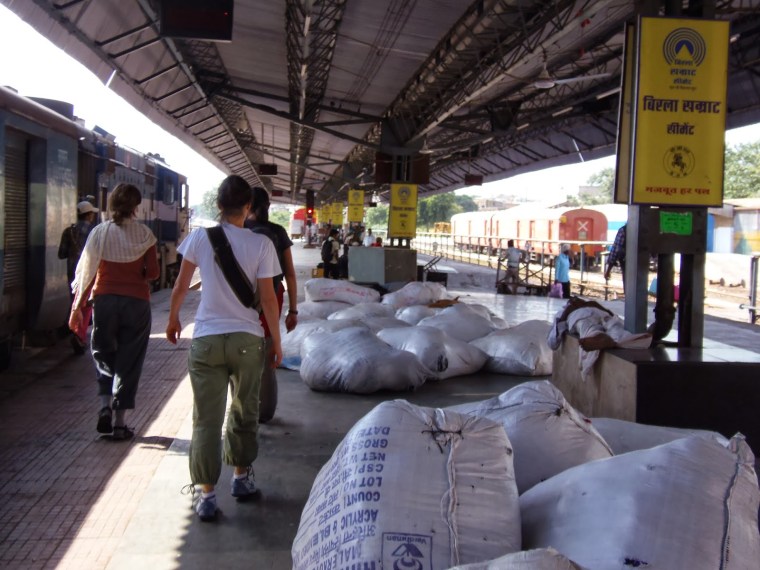 Andenes de la estación de Pushkar