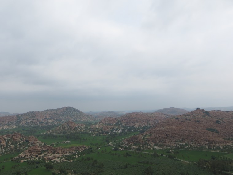 Vistas de Hampi desde el templo de los monos