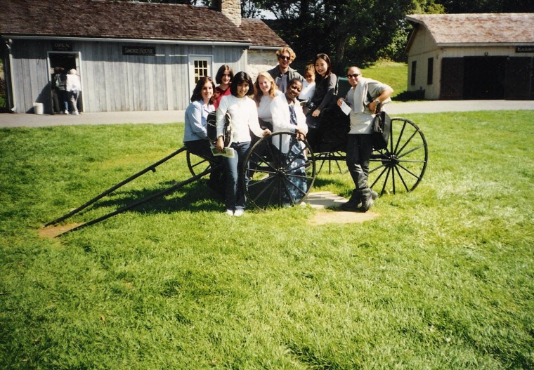 Posando en grupo na rexión dos Amish