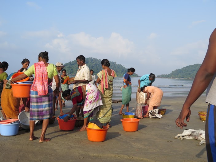 Playa de Goa al amanecer/ Foto Mónica