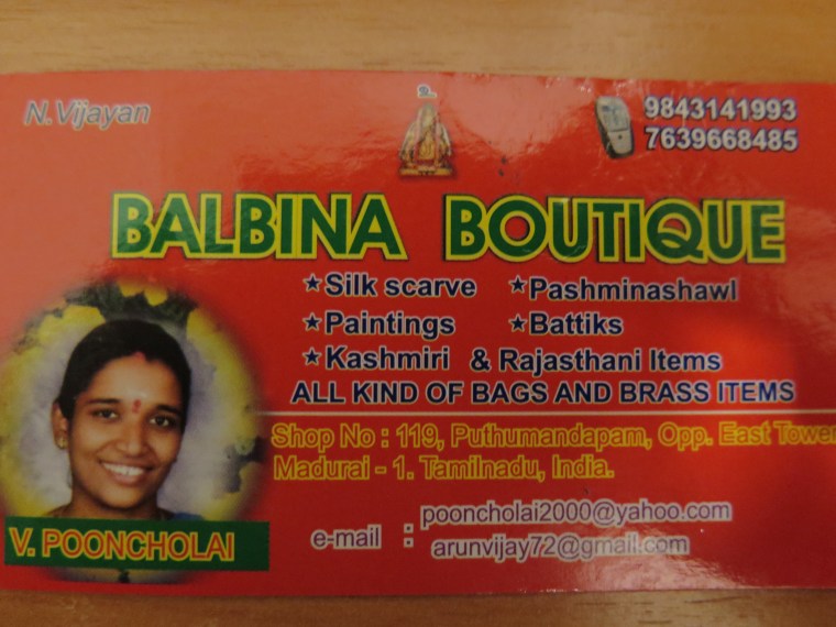 Si os pasáis pro Madurai,podéis hacerle una visita! ;)