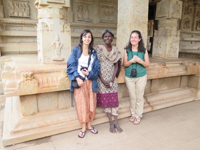 Nuestra amiga de Hampi nos impresionó