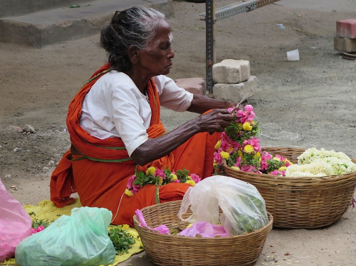 vendedora de flores Foto Mayca