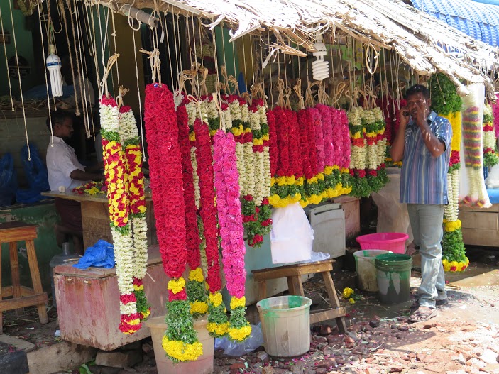 Mercado flores Madurai