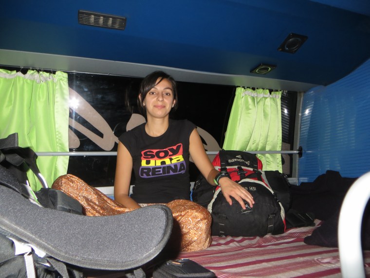 Bárbara coo una reina en el autobús ;)