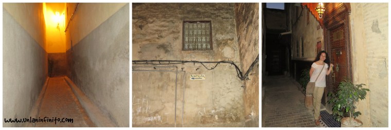 Las calles de la medina que nos levan al Riad Tayba.