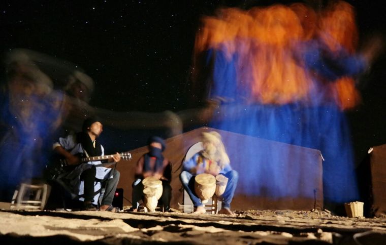 La noche en el desierto