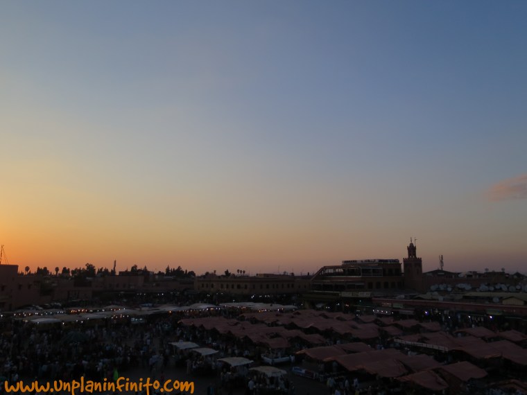Puesta de sol en La Jemaa