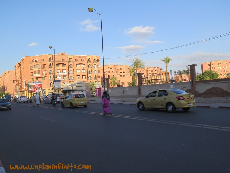 Calles de la parte nueva de Marakech