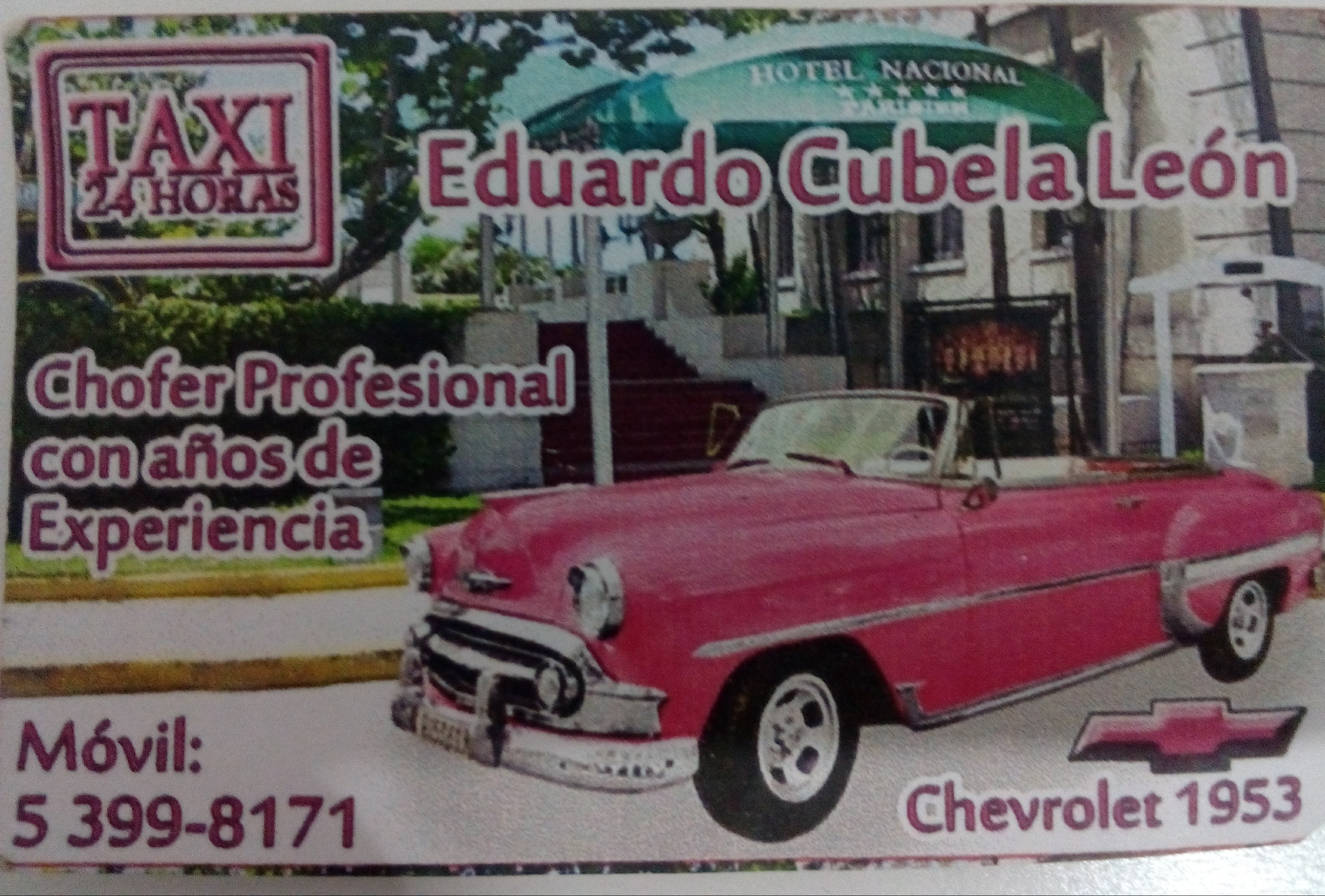 Eduardo Cubela, el mejor chofer en la habana