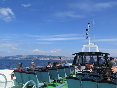 catamarán por la ría de Vigo